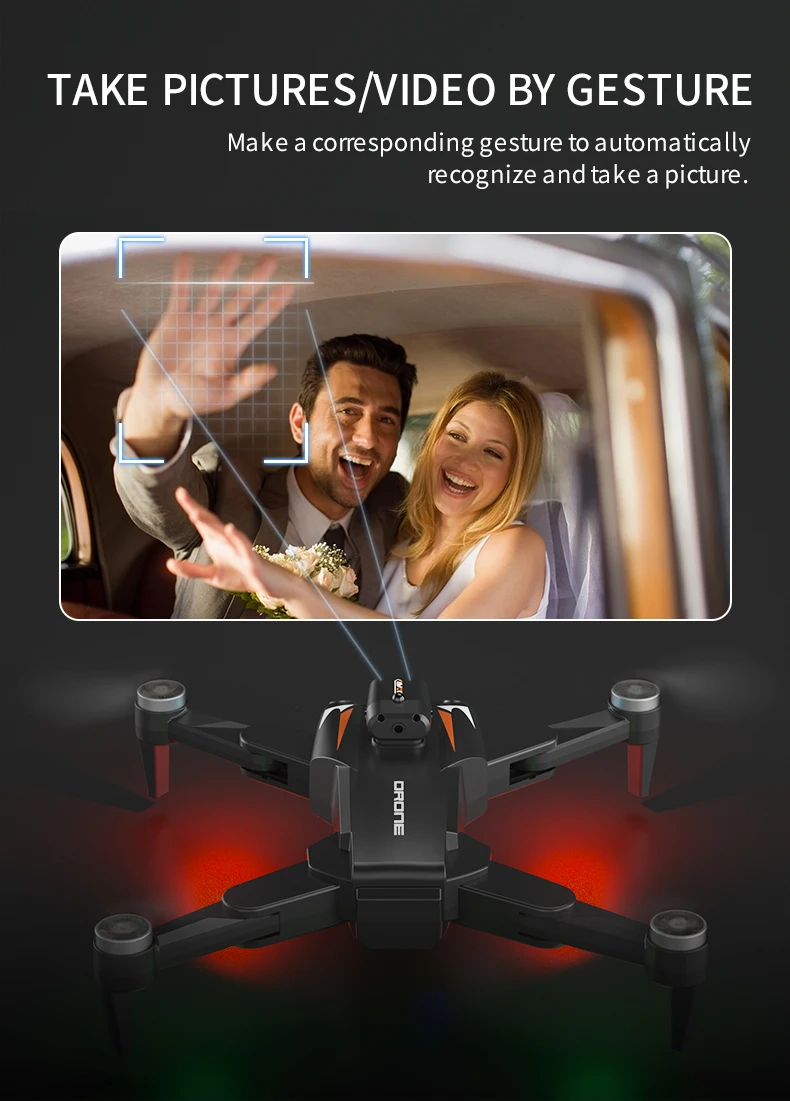 JJRC X25 Drone, Make a corresponding gesture to automatically recognize andtake a picture_ 1 .