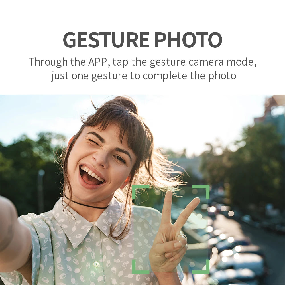 F11S PRO Drone, tap the gesture camera mode, just one gesture to complete the photo .