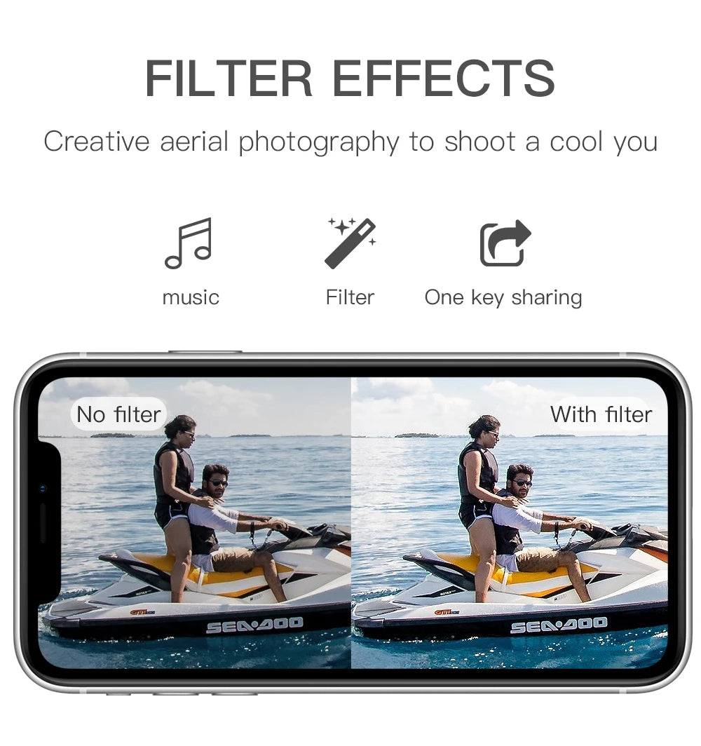 F11S PRO Drone, FILTER EFFECTS Creative aerial photography to shoot a cool you music .