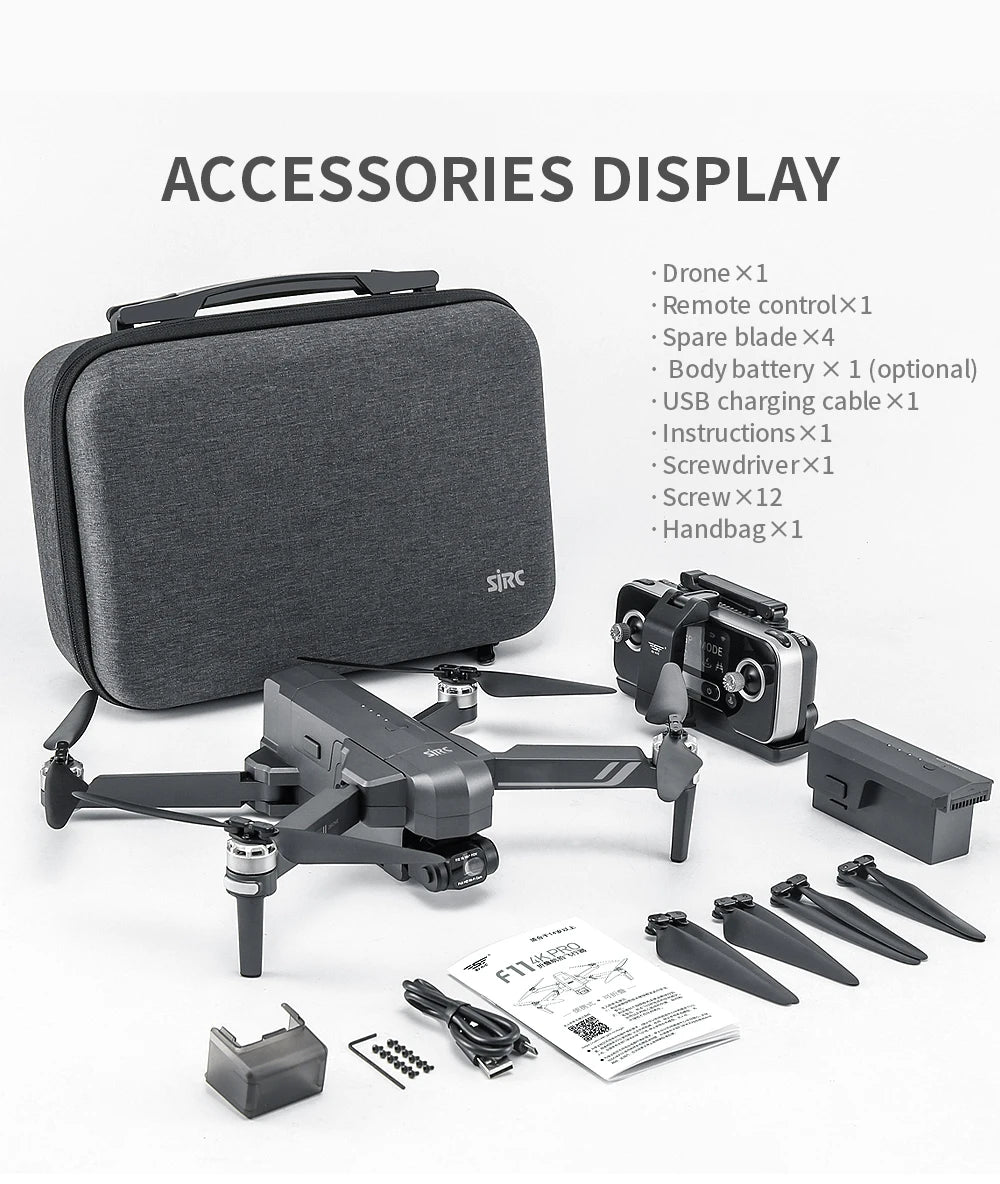 F11S PRO Drone, ACCESSORIES DISPLAY Drone X1 Remote controlx1 Spar