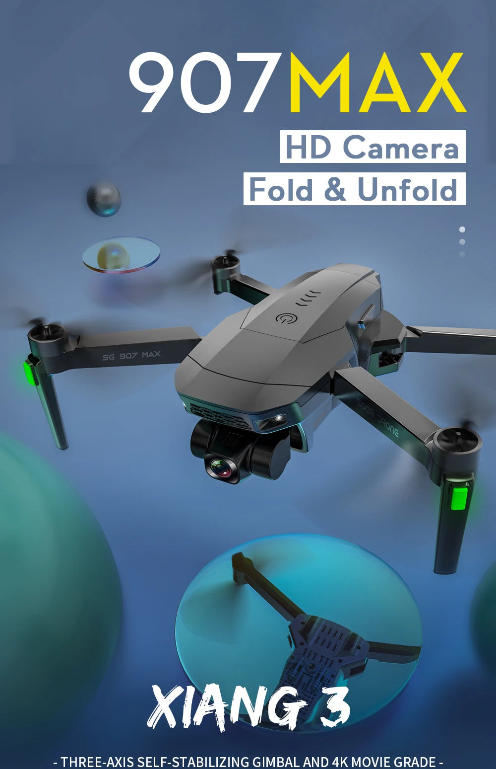 SG907 MAX Drone, SG 907 MAX XIANG 3 THREE-AXIS 