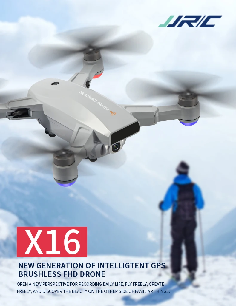 JJRC X16 GPS Drone, INTELLIGENT GPS BRUSHLESS FHD DRONE OPENA