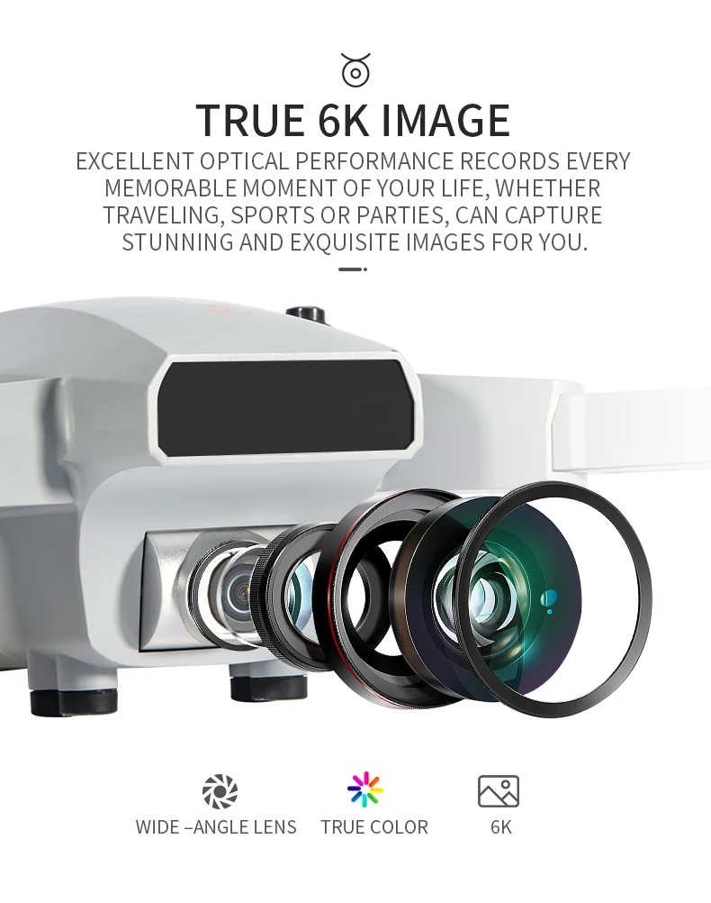 JJRC X16 GPS Drone, TRUE 6K IMAGE EXCELLENT OPTICAL PERFORMANCE