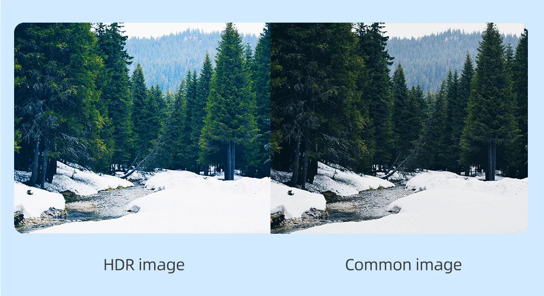 FIMI X8SE 2022 V2 Camera Drone, built-in Sony native exposure control with signal processing technology ensures a 4X higher dynamic