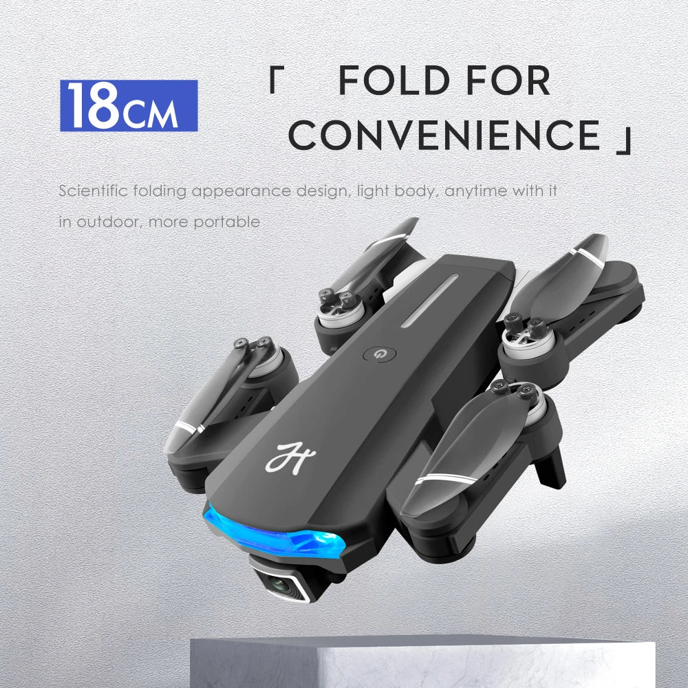 2024 New GPS Drone - 6K HD Camera Professional Aerial Photography Brushless Foldable Quadcopter FPV WIFI RC Distance 2000M Gifts Professional Camera Drone 5 2024 New GPS Drone, FOLD FOR 18CM CONVENIENCE J Scientific folding appearance design