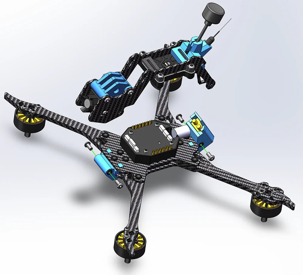 DarwinFPV HULK Cinematic FPV Drone, HULK DJI o3 Waterproof fpv drone uses high-quality