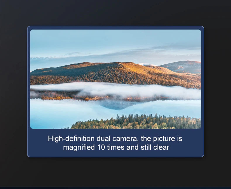 S2 Drone, high-definition dual camera, the picture is magnified 10