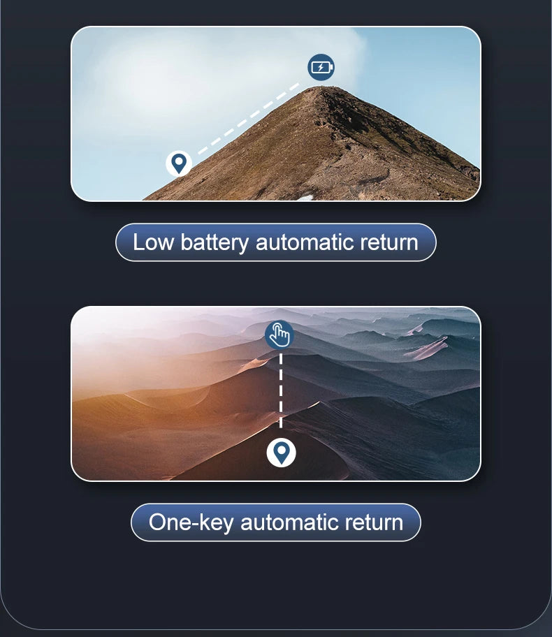 S2 Drone, low battery automatic return one-key automatic