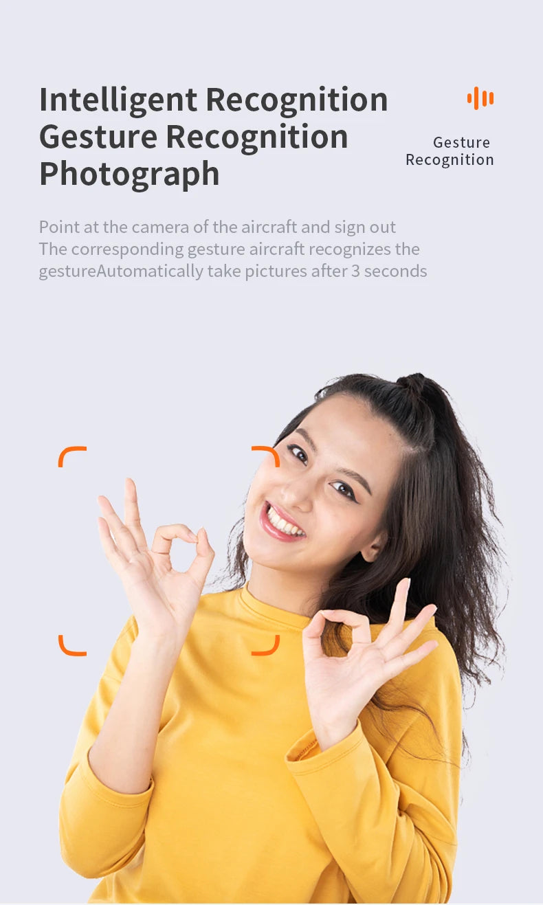 XYRC L23 Mini Drone, intelligent recognition gesture recognition aircraft recognizes the gesture automatically take pictures after 3
