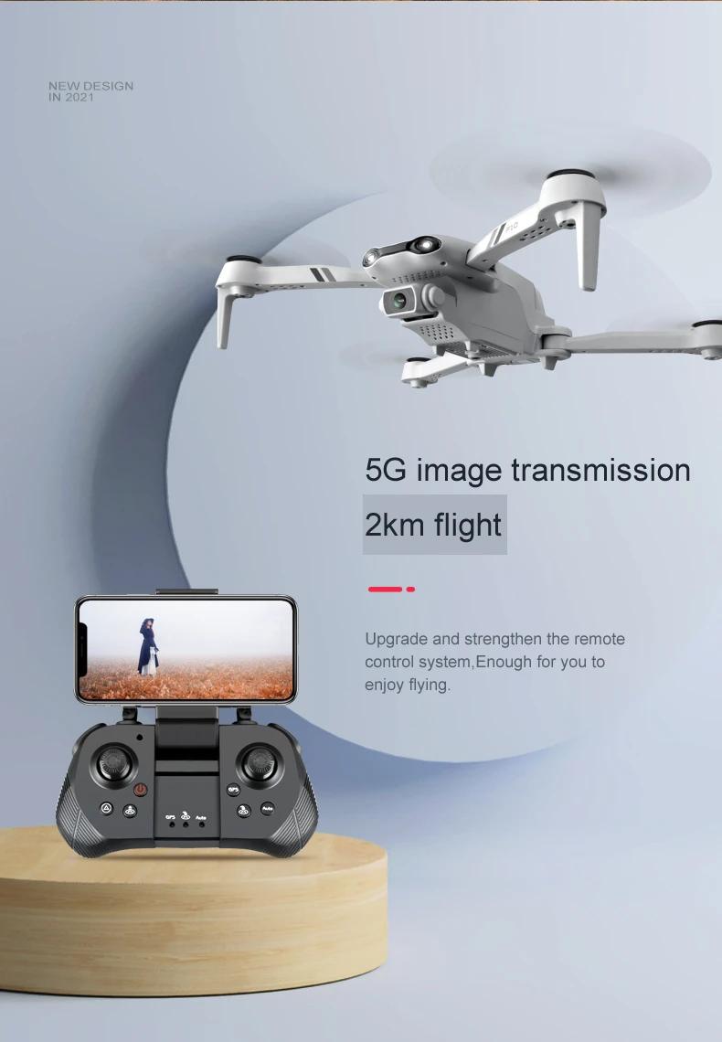 KBDFA F10 GPS Drone, nezupesign 2021 5g image transmission 2km flight