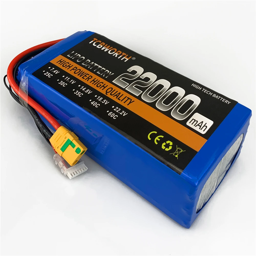 RC بطارية ليبو 6S 22.2V 22000mAh 25C ل RC سيارة طائرة خزان الطائرة بدون طيار لعبة نماذج 6s RC بطاريات 18