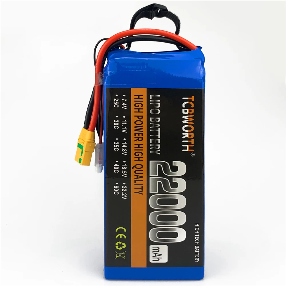 RC بطارية ليبو 6S 22.2V 22000mAh 25C ل RC سيارة طائرة خزان الطائرة بدون طيار لعبة نماذج 6s RC بطاريات 19
