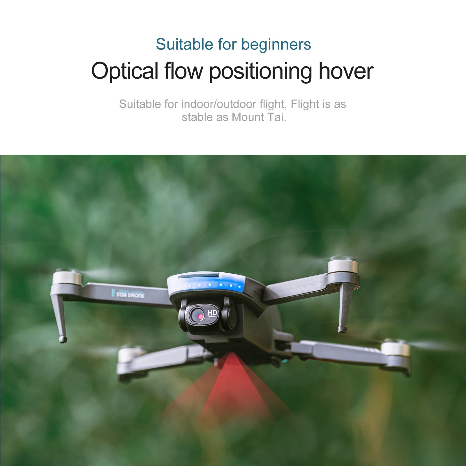S138 Drone, suitable for beginners optical flow positioning hover suitable for indoorloutdoor flight