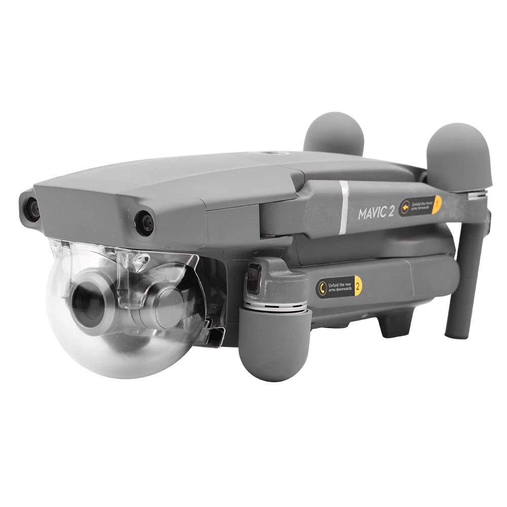 Gimbal عدسة غطاء حامي ل DJI Mavic 2 برو التكبير الطائرة بدون طيار كاميرا قفل استقرار حامي جبل حامل قوس ملحق 18 Gimbal Lens Cap Protector for DJI Mavic 2 pro Zoom Drone .