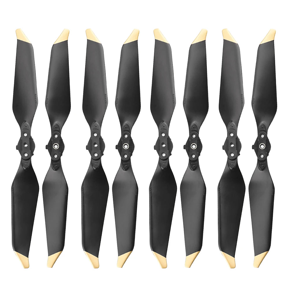 8pcs 8331 Low Noise Propeller, when used with the Mavic Pro Platinum, up to 4dB of aircraft noise is 