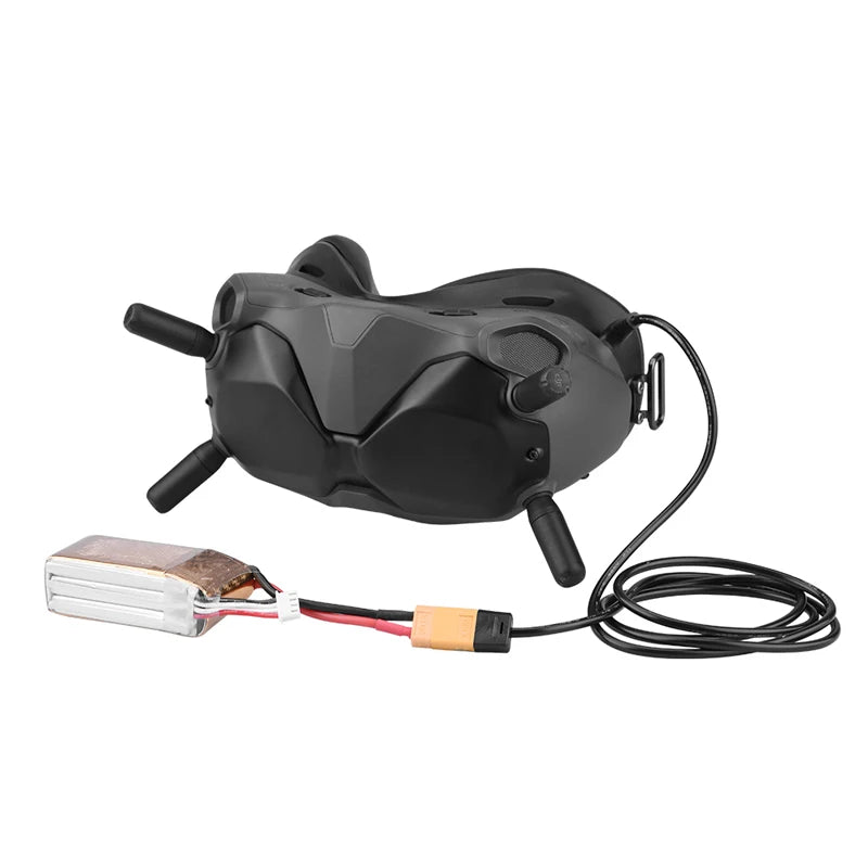 كابل Pwoer لنظارات FPV XT60 إلى قابس DC - كابل توصيل البطارية لـ DJI FPV Goggles V2 ملحقات الطائرة بدون طيار 1.2M/47 بوصة 9 FPV Goggles Pwoer Cable XT60 to DC Plug