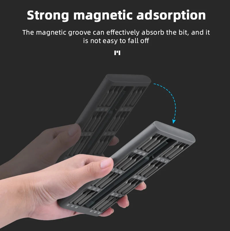 Screwdriver Repair Tool, strong magnetic adsorption The magnetic groove can effectively absorb the bit, and it is not