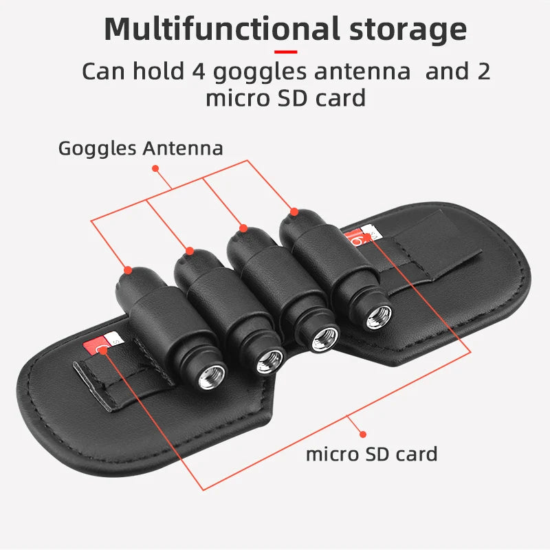 5328S Propeller, Multifunctional storage Can hold 4 goggles antenna and 2 micro SD card Goggles An