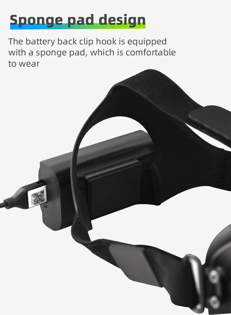 sponge design The battery back clip hook is equipped with a sponge pad, which is comfortable to