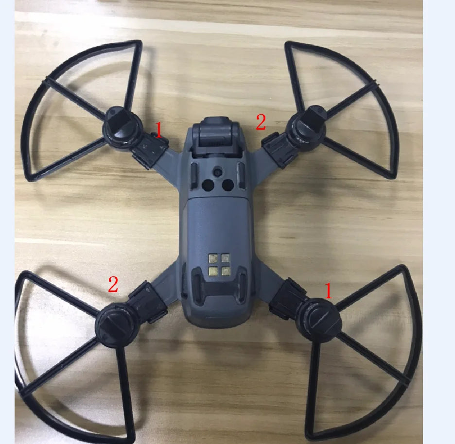 4pcs Propeller, when hit by a wall, tree or whatever, your device will always keep balanced .