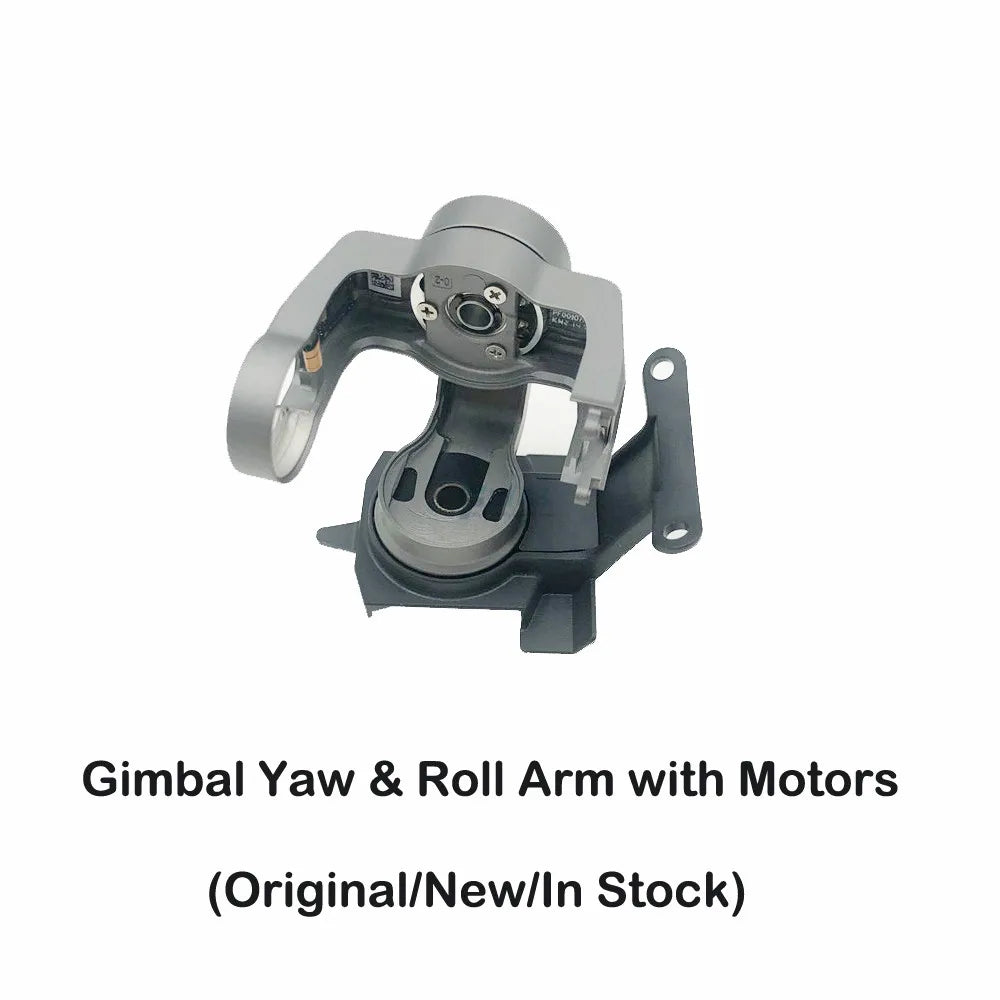 أجزاء انحراف أصلية لمحرك DJI Air 2S - محرك Gimbal YR مع إطار كاميرا تجميع ذراع دوار Yaw مع غطاء غطاء محرك الملعب وكابل PTZ 40 Genuine Gimbal Parts for DJI Air 2S, Gimbal Yaw & Roll Arm with Motors (Original/Newll