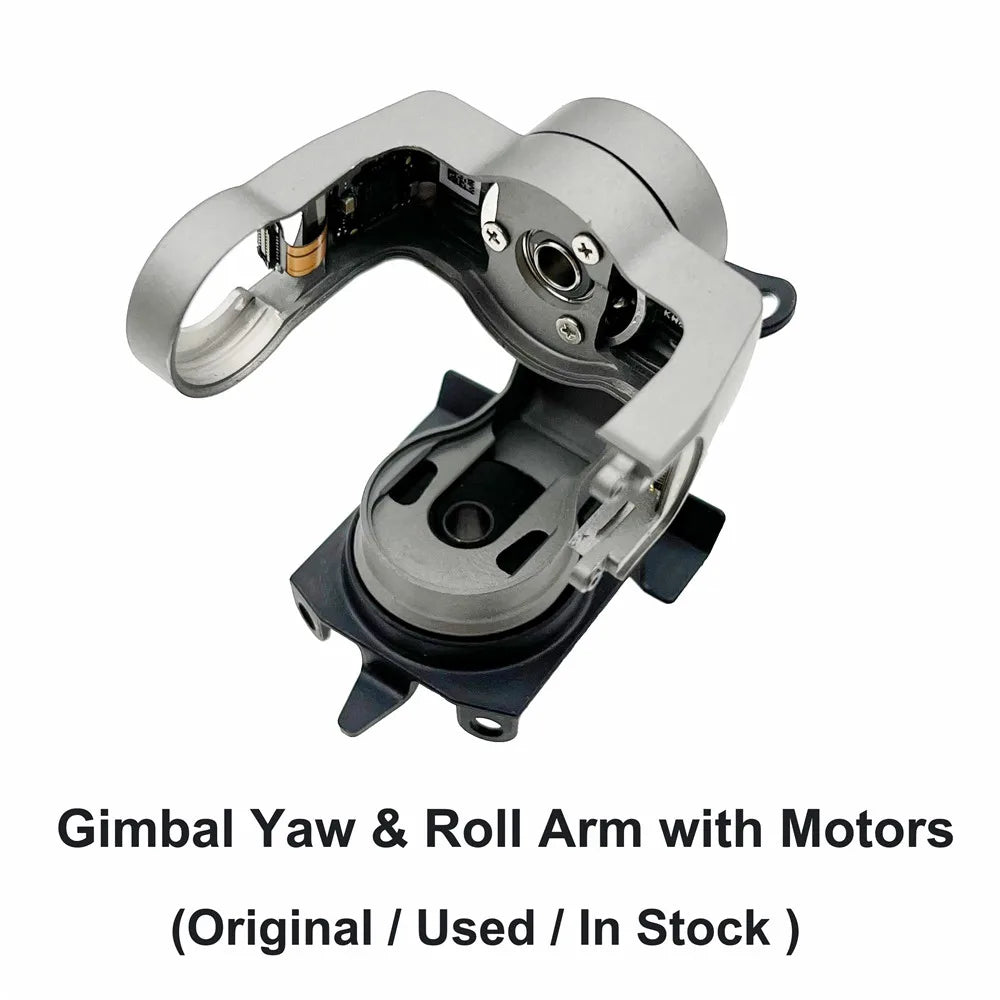 أجزاء انحراف أصلية لمحرك DJI Air 2S - محرك Gimbal YR مع إطار كاميرا تجميع ذراع دوار Yaw مع غطاء غطاء محرك الملعب وكابل PTZ 45 Genuine Gimbal Parts for DJI Air 2S, PAM is just a international post mail, not a way of a very fast