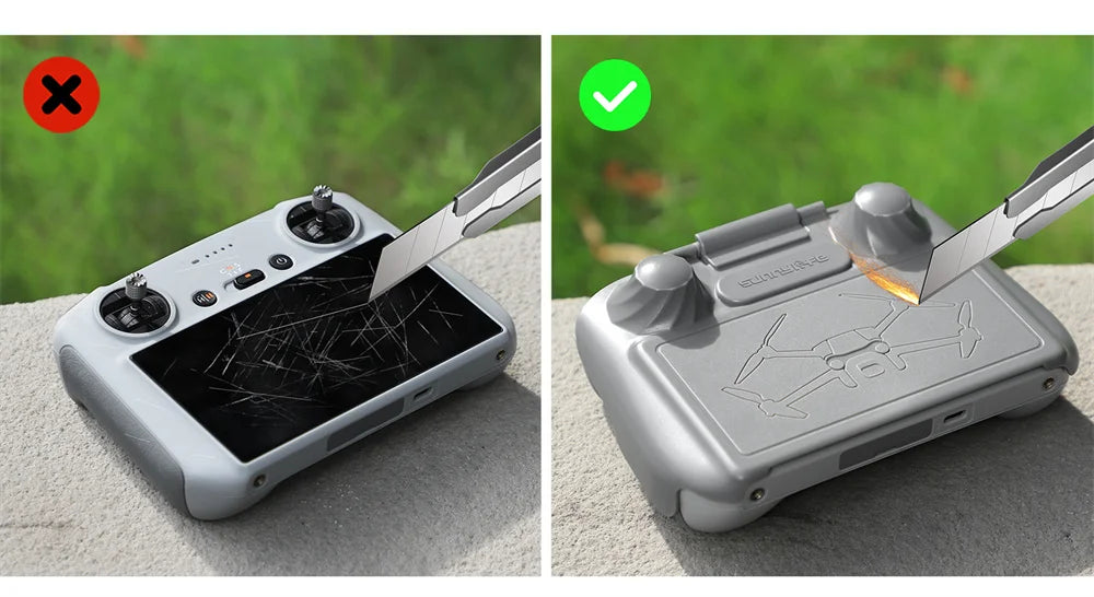 ل DJI Mini 3 Pro التحكم عن بعد Sunhood 2in1 تحكم حامي ل DJI RC غطاء واقٍ مزخرف لهاتف آيفون الشمس هود Mini3 اكسسوارات مجموعة غطاء 23 TENENELE Aircraf operates at 2.4GHz . DJI Mini 3 Pro