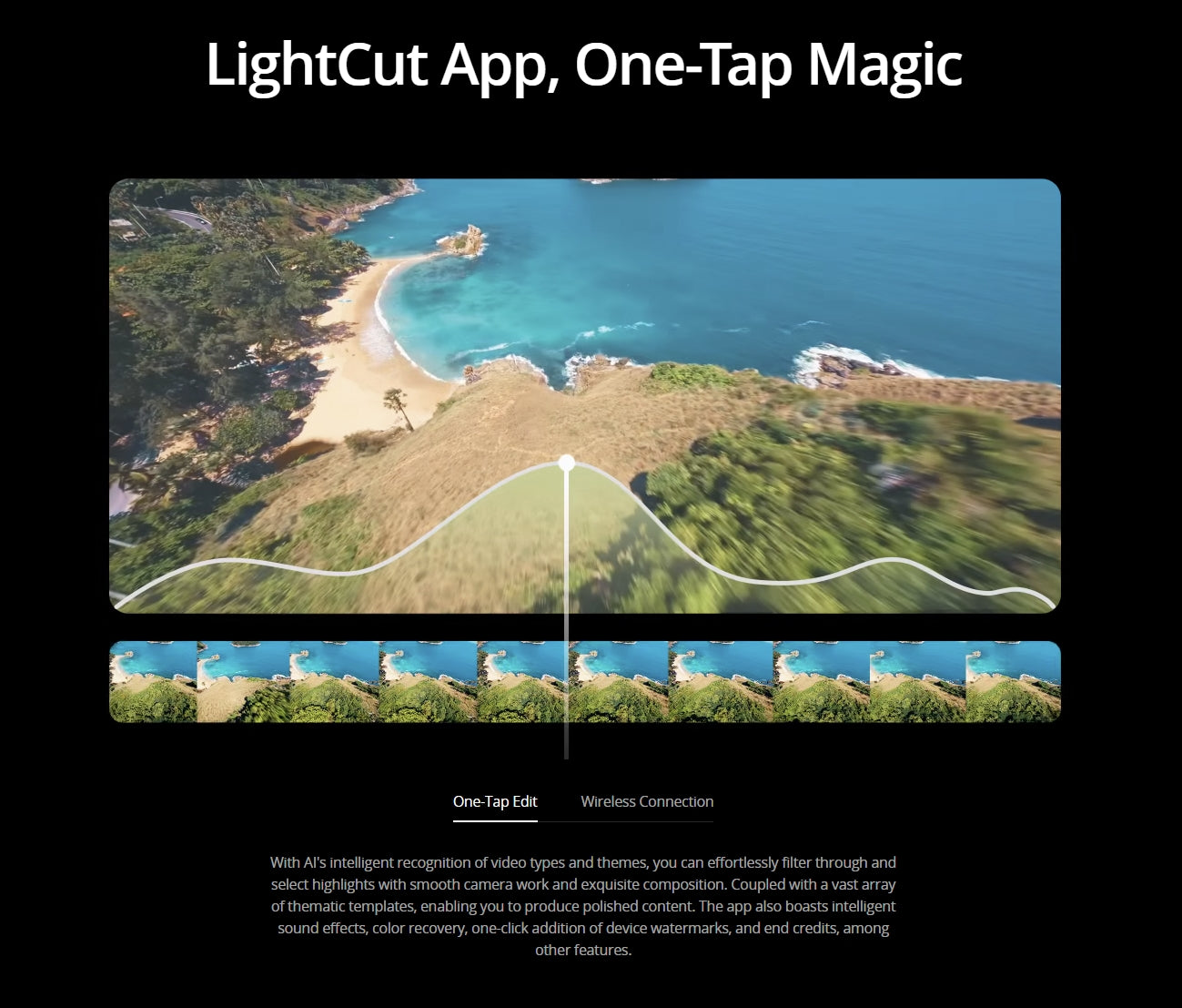 Als intelligent recognition of video types and themes, enabling you to produce polished content. LightCu