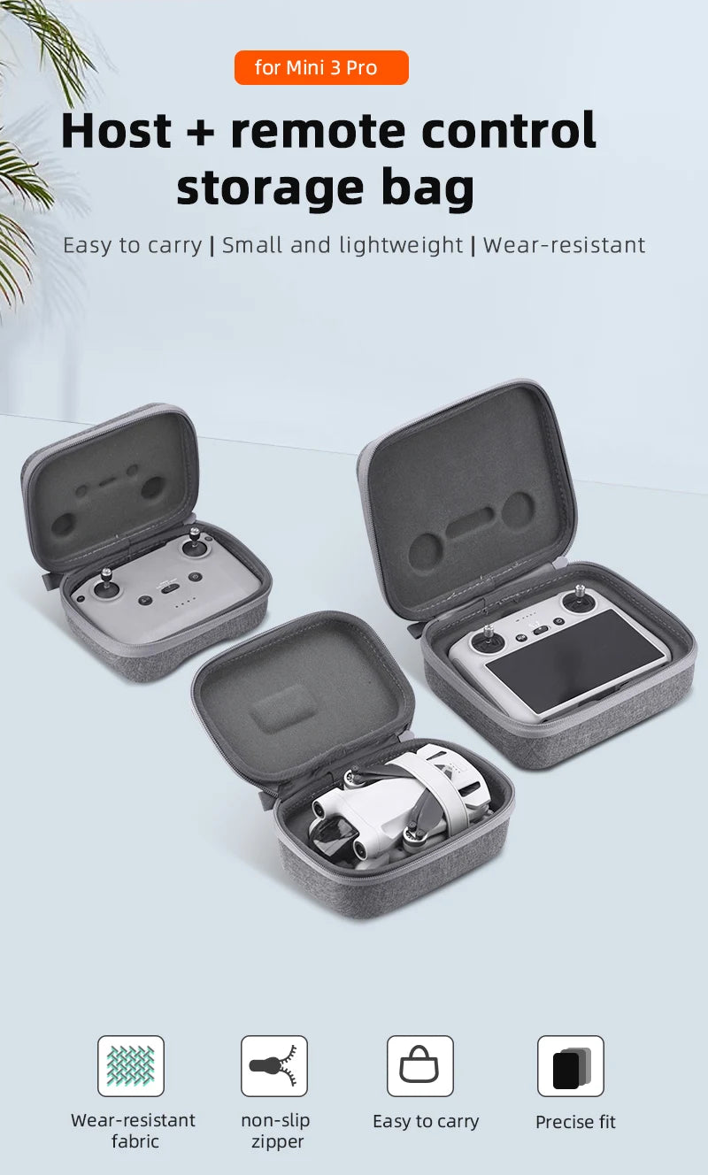 Storage Bag for DJI Mini 3 Pro, Mini 3 Pro Host remote control storage bag Easy to carry Small and lightweight Wear-resistant