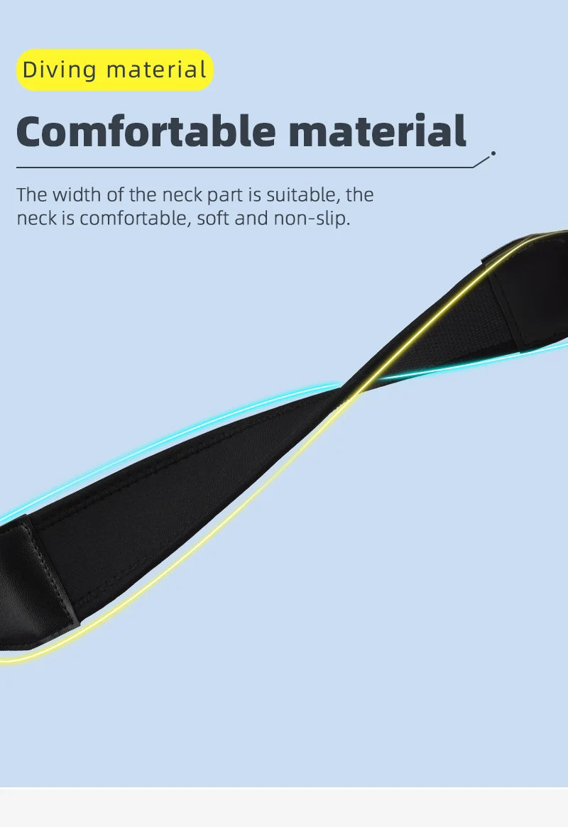 Remote Controller Lanyard Neck Strap, Diving material Comfortable material The width of the neck part is suitable, the neck is comfortable