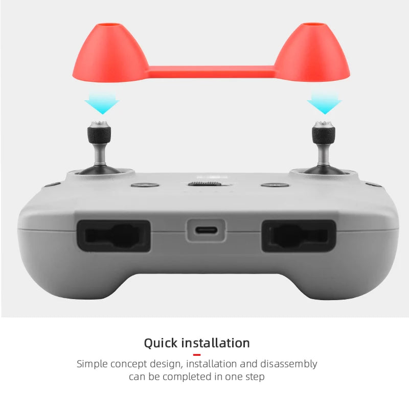 غطاء عصا التحكم عن بعد لـ DJI Mavic 3/Mini 2/MINI 3 PRO حامل الإبهام الروك حامي عصا لطائرة Mavic Air 2/2S بدون طيار 16 Quick installation Simple concept design; installation and disassembly can be completed in one