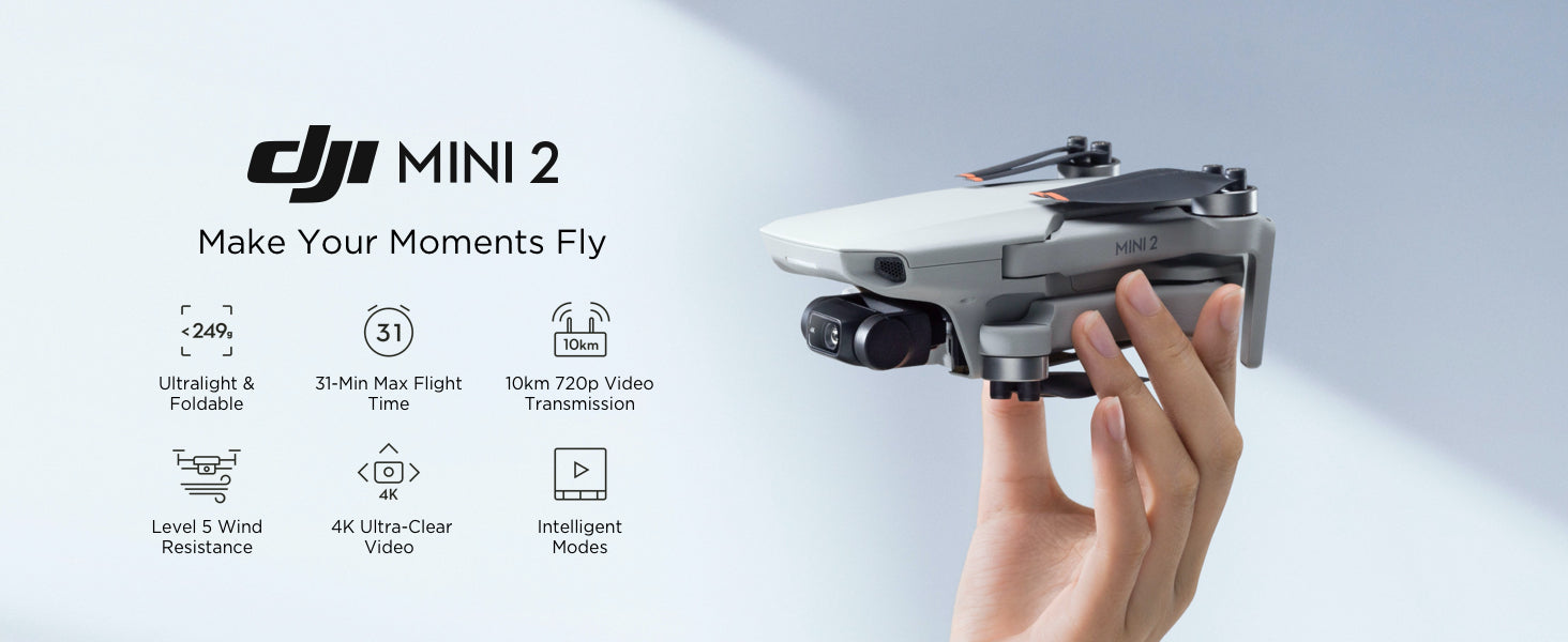 DJI Mini 2 – 3-Axis Gimbal with 4K HD Camera, DJI Mini 2 – 3-Ax