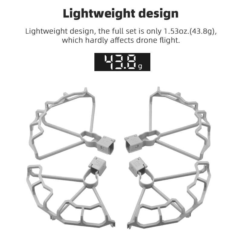 Propeller Protector Guard for DJI MINI 3 Drone, the full set is only 1.5302(43.8g) , which hardly affect