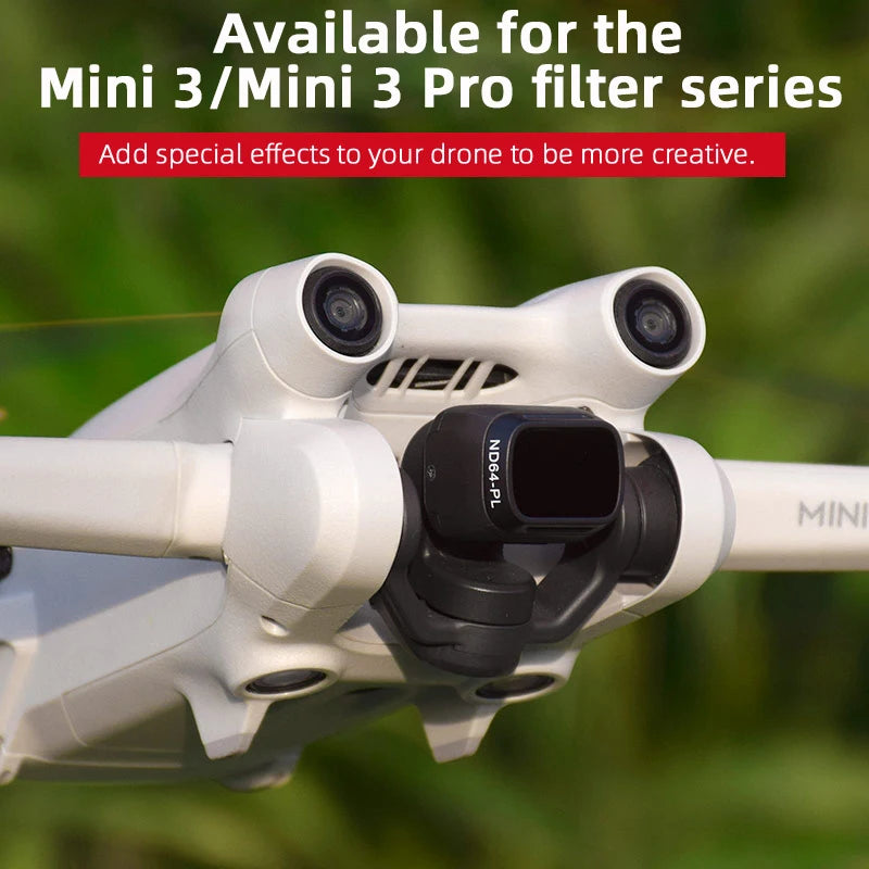 مرشح عدسة الكاميرا لـ DJI Mini 3 Pro - UV CPL ND8PL ND16PL ND32PL ND64PL مجموعة مرشحات لملحقات Mavic Mini 3 Pro بدون طيار 17 Camera Lens Filter for DJI Mini 3 Pro, Available for the Mini 3/Mini 3 Pro filter series . Add special effects to your