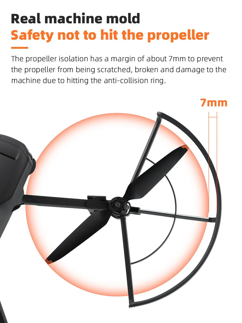 المروحة الحرس حامي ل DJI Mavic 3 الطائرة بدون طيار خفيفة الوزن شفرة الدعائم الجناح غطاء مروحة الوفير إكسسوارات قطع غيار 14 Propeller Guard, propeller isolation has a margin of about Zmm to prevent the propeller from being scratch