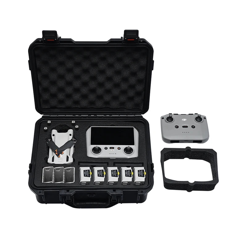 Hard Shell Storage Box for DJI Mini 3 Pro, Mini 3 Pro RC-N1/with screen remote control Color: black