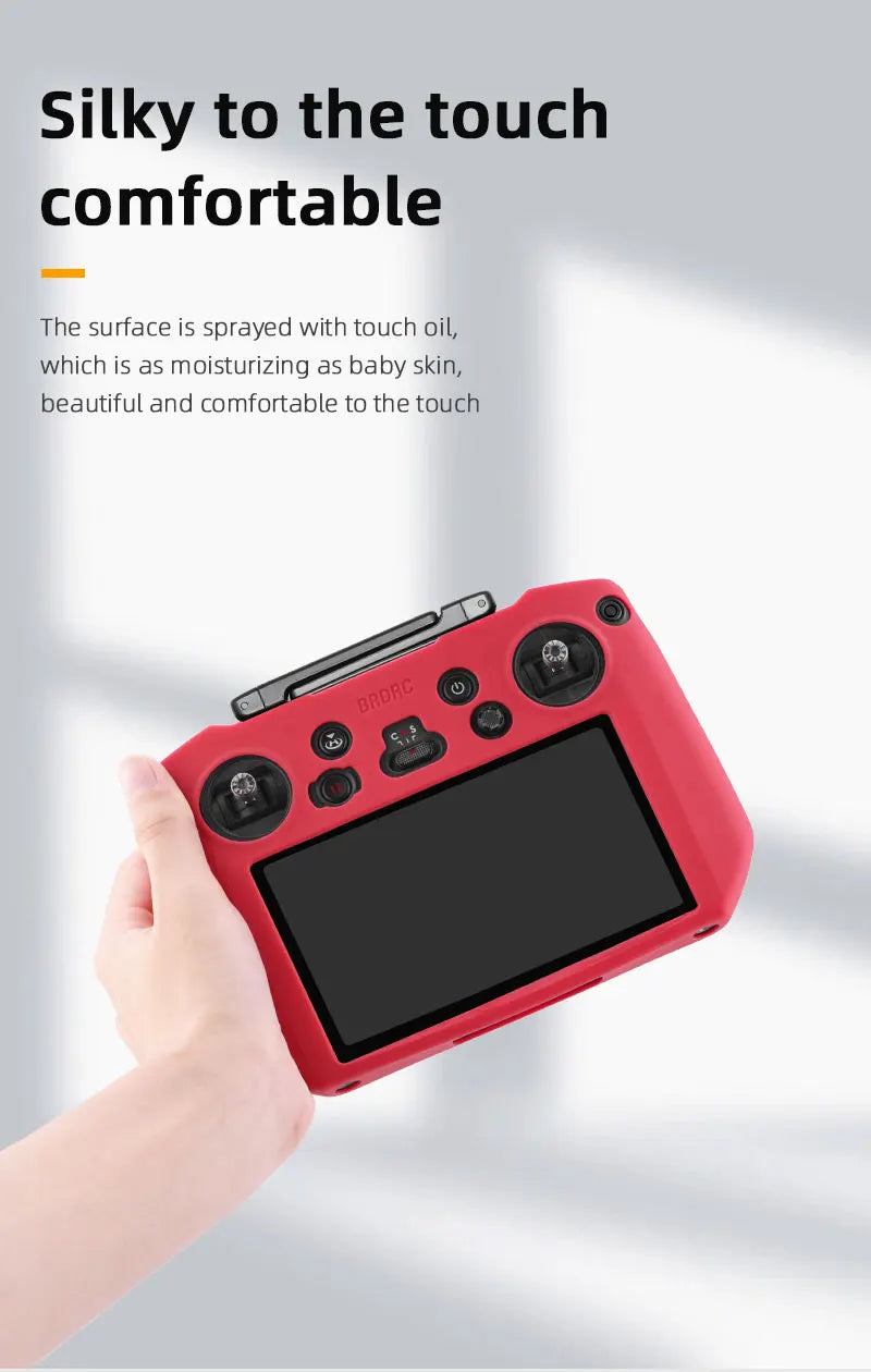 حافظة من السيليكون لجهاز التحكم عن بعد DJI Mavic 3 - غطاء حماية مضاد للخدش ملحقات DJI RC Pro 11 Silicone Case for DJI Mavic 3 Remote Controller, touch oil is as moisturizing as baby skin, beautiful and comfortable to the touch .