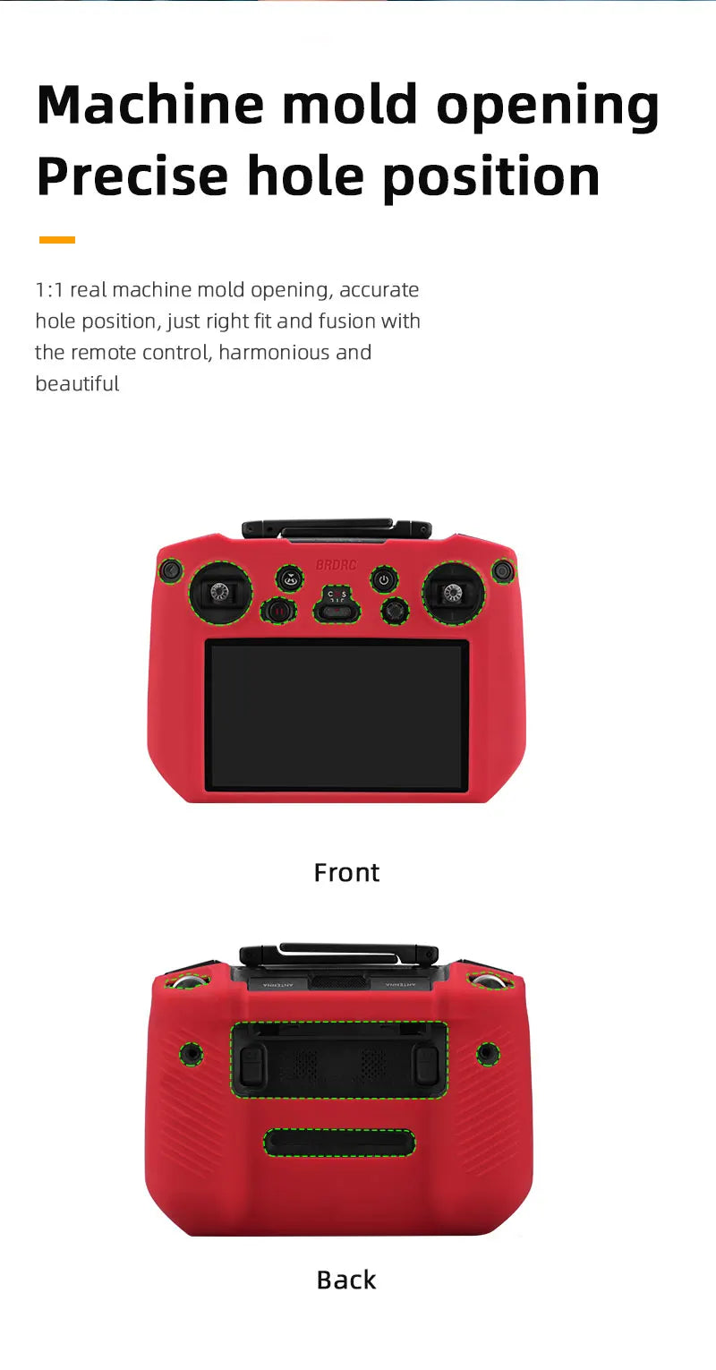 حافظة من السيليكون لجهاز التحكم عن بعد DJI Mavic 3 - غطاء حماية مضاد للخدش ملحقات DJI RC Pro 13 Silicone Case for DJI Mavic 3 Remote Controller, machine mold opening, precise hole position, just right fit and fusion with the remote control,
