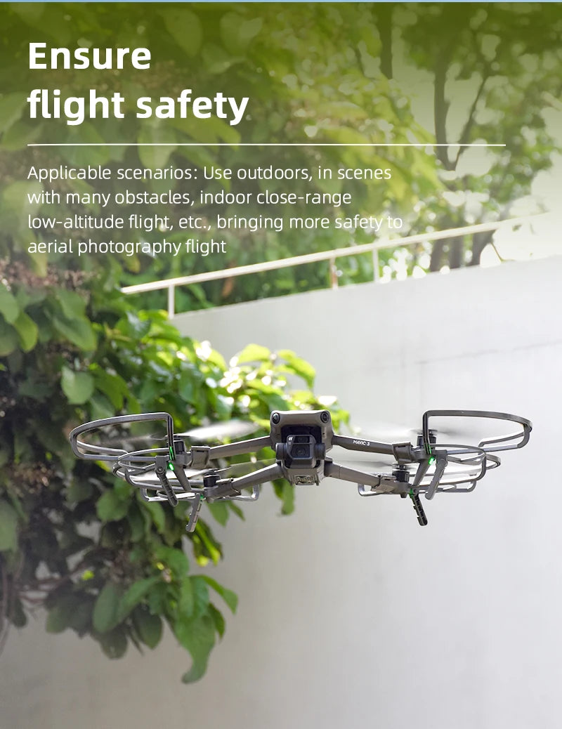 Propeller Guard Protector for DJI Mavic 3 Drone, Ensure flight safety Applicable scenarios_ outdoors; in scenes with many obstacles, indoor close