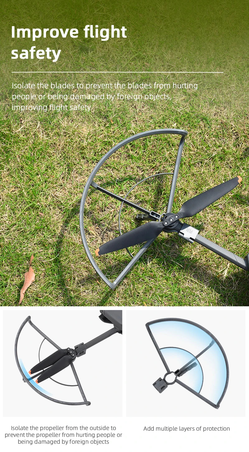 Propeller Guard Protector for DJI Mavic 3 Drone, improving flight safety Isolate the blades to prevent blades from hurting people .