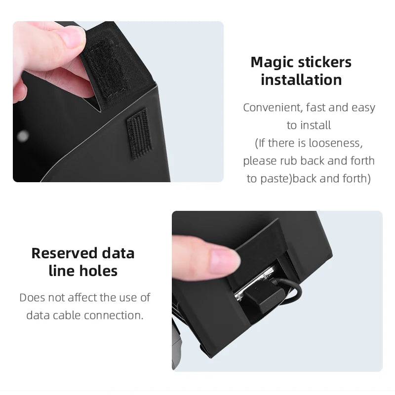 Controller Folding Hood Monitor Cover, Magic stickers installation Convenient; fast and easy to install (If there is looseness,