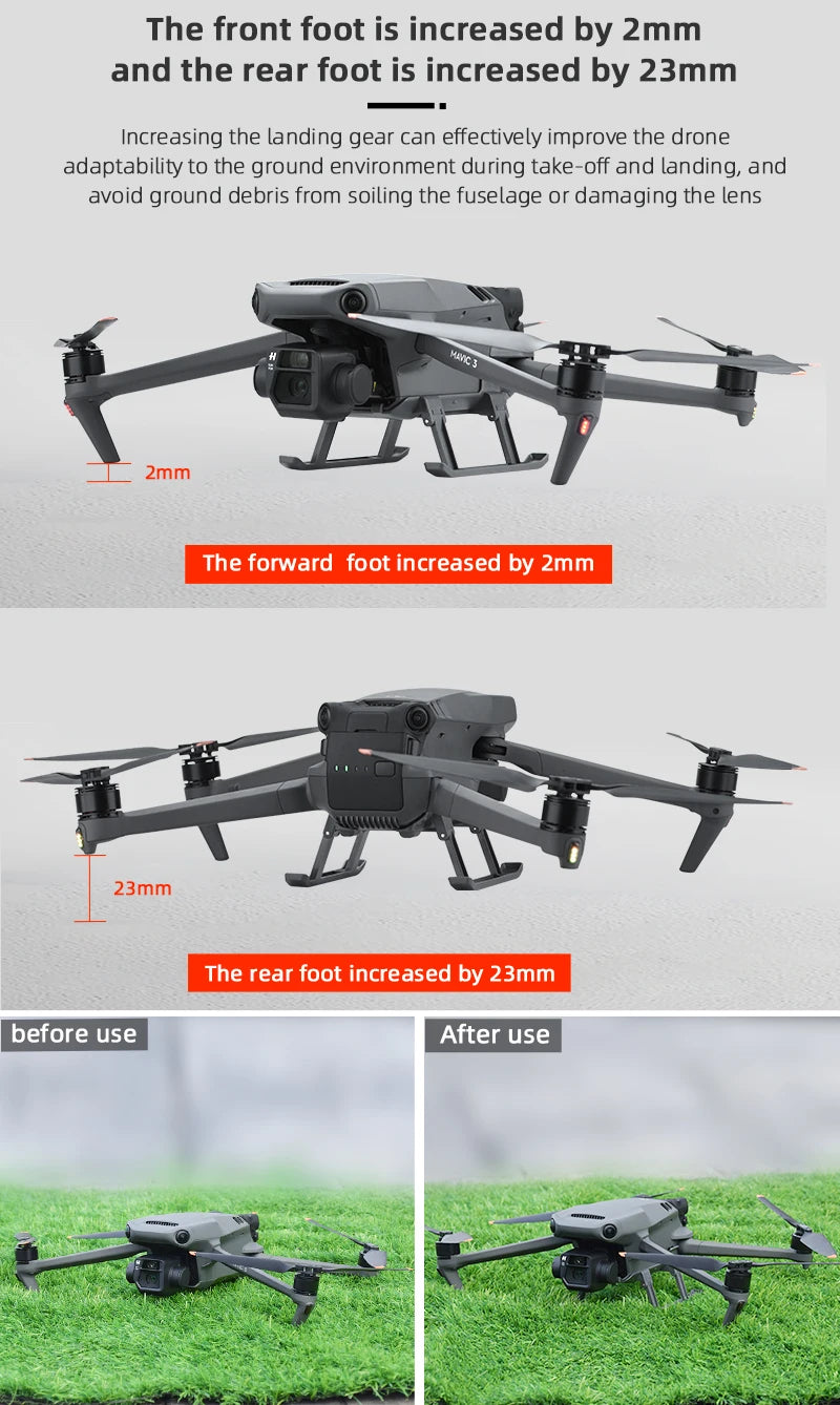 Landing Gear for DJI Mavic 3/3 Classic Drone, DJI Mavic 3/3 Classic Drone