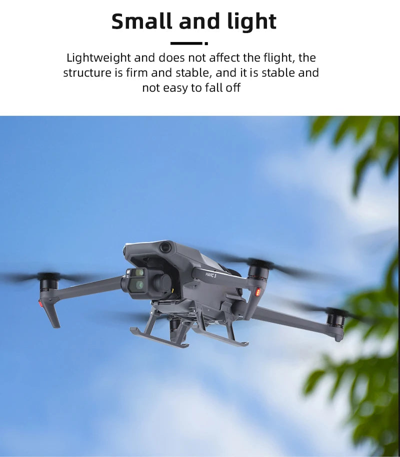Landing Gear for DJI Mavic 3/3 Classic Drone, small and light Does not affect the flight, the structure is firm and stable, and it is