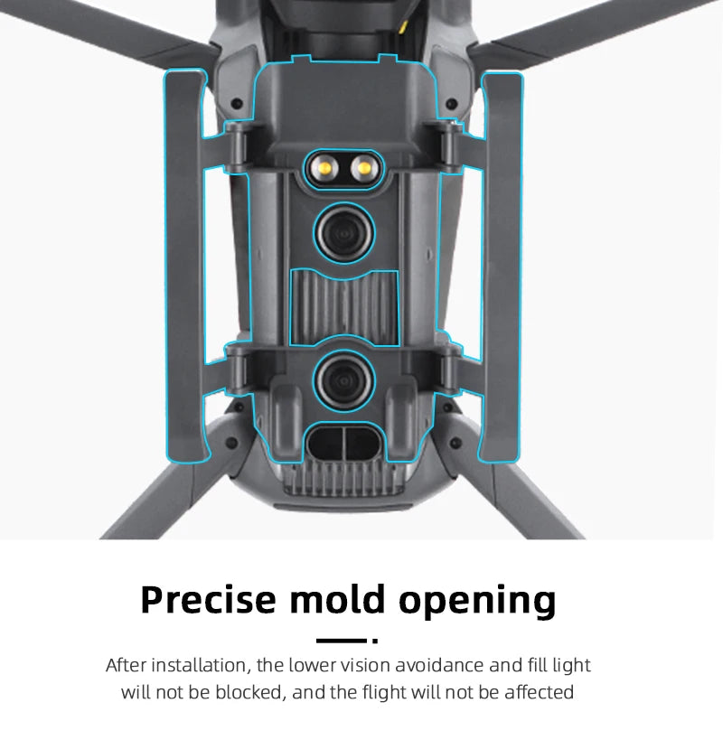 Landing Gear for DJI Mavic 3/3 Classic Drone, the lower vision avoidance and fill light will not be blocked . and the flight will not
