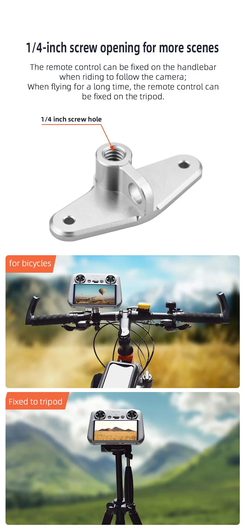 Lanyard Neck Strap for DJI Mini 3 Pro, the remote control can be fixed on the handlebar when to follow the camera . when flying