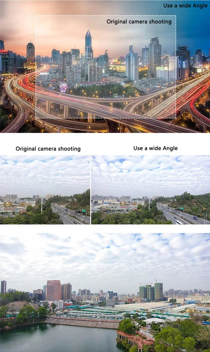 مرشح عدسة واسع الزاوية لـ DJI Mini 3 Pro - مرشح خارجي للتصوير بشاشة عريضة معززة عالية الوضوح ملحقات الطائرة بدون طيار 11 Wide-Angle lens Filter for DJI Mini 3 Pro, original camera shooting Use a wide Angle Original camera shooting .