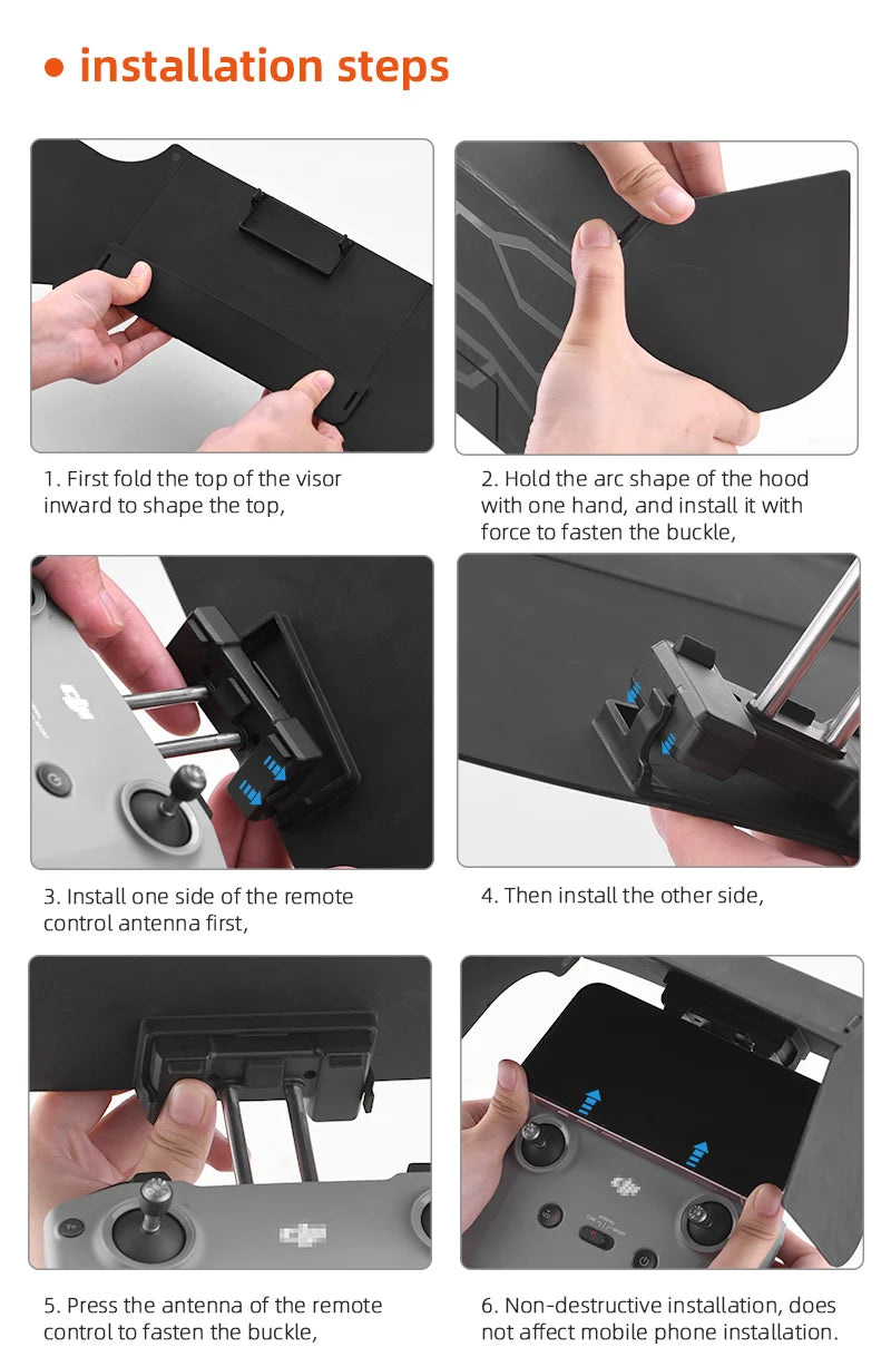 install one side of the remote 4. Then install the other side, control antenna first .