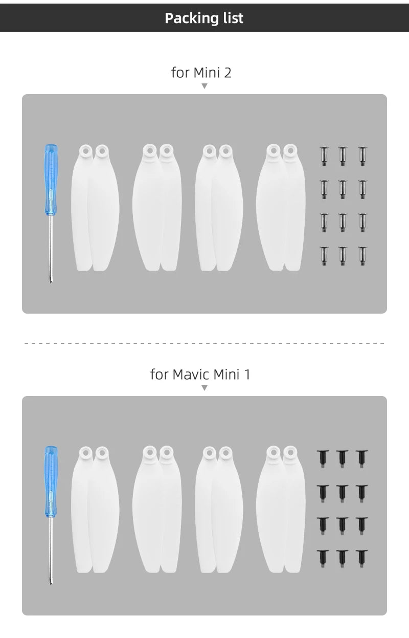 DJI Mavic Mini 2 Props Blade Replacement Light Weight Wing Fans Drone Accessories Spare