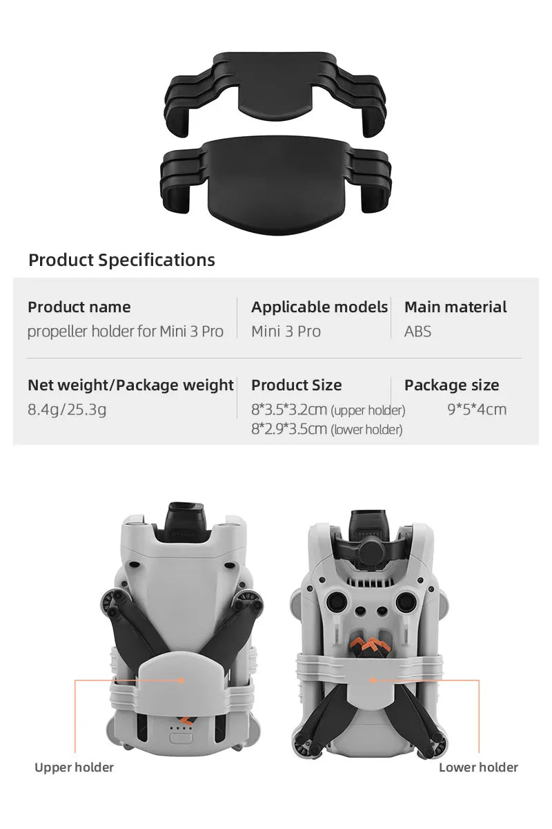 Propeller Holder for DJI Mini 3 PRO, propeller holder for mini 3 pro . 8*3.5*3.2cm (upper