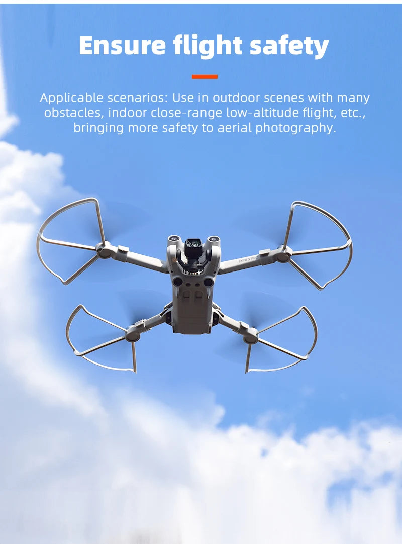 Propeller Guard for DJI Mini 3 Pro, Ensure flight safety Applicable scenarios: Use in outdoor scenes with many obstacles; indoor close